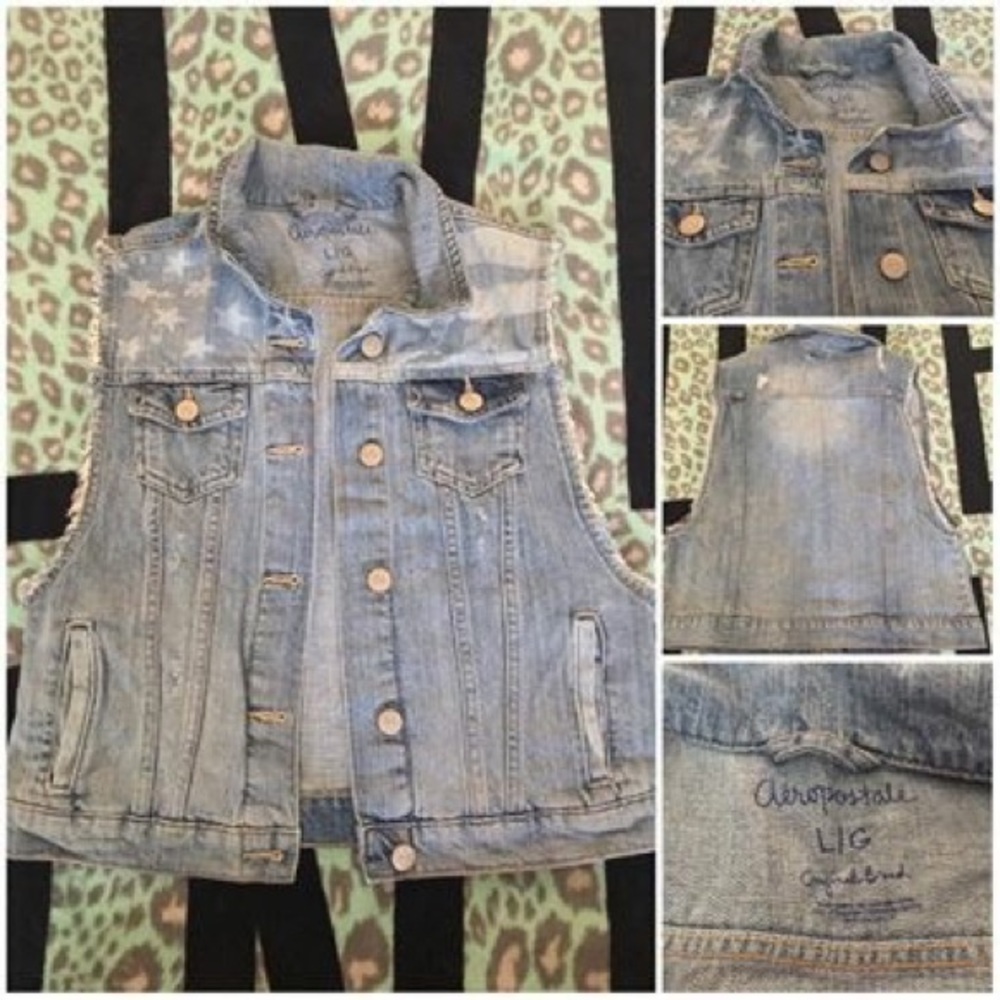 Aeropostale Jean Vest